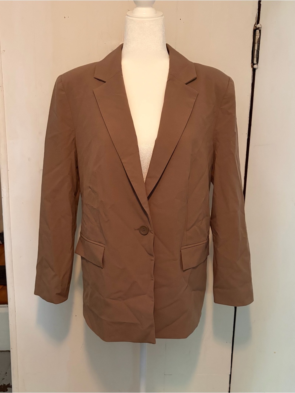 Women’s Single-Button Brown Blazer size S